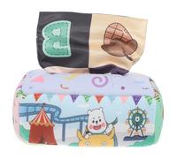 HEMOTON Caja Caja De Pañuelos De Bebé Juguetes De Pañuelos Ocupados Juguetes Para De Alto Contraste Juguetes Arrugados Para Bebe Paño Rompecabezas Accesorios Niño