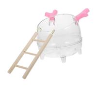 HEMOTON Caja De Baño para Hámster Doble Función Baño e Inodoro, Contenedor Desmontable De Madera y Fibra De Vidrio, Tamaño Pequeño, para Acicalar y Excavar, Adecuado para Jerbos y Cobayas Mascotas