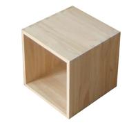 HEMOTON Caja Organizadora de Madera sin Terminar Estructura de Ensamblaje de Cola de Milano, Diseño Modular y Estabilidad Excepcional para Decoración de Mesa y Oficina