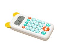 HEMOTON Calculadora Aritmética Oral Azul 5 a 7 Años, Juguete Educativo sin Batería, Juego Matemático Interactivo para Entrenamiento y Aprendizaje Temprano