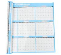 HEMOTON Calendario de Pared Mensual Azul para Escribir y Planificar, Papel Resistente, Adecuado para Organizar y Recordar Eventos Importantes en Casa