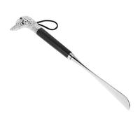 HEMOTON Calzador Largo de 32 Cm Mango de Madera y Aleación de Zinc, Calzador Metálico para Personas Mayores y Mujeres, Accesorio para Zapatos, Uso Doméstico para Botas y Zapatillas