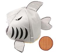 HEMOTON Cama para Mascotas Nido De Gato De Peluche Gatito Cueva Interior Cama De Gato Mascota Casa Camas Calentadoras para Gatos De Interior Fondo Oxford Gris Claro