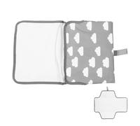 HEMOTON Cambiador Portátil Colchón y Tapete Plegable para Cambiar Pañales Protector Antideslizante y Transpirable para Recién Nacidos Diseño Compacto y Fácil de Transportar