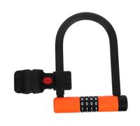 HEMOTON Candado de Combinación para Bicicleta sin Llave Resistente Antirrobo U Forma de Dígitos y Portátil para Motos Bicicletas Eléctricas Plegables y Montaña