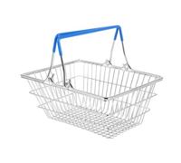 HEMOTON Carro Compra Miniatura de Hierro Asas Cesta de Almacenamiento Decorativa para Juguetes Libros y Accesorios Casa de Muñecas