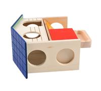 HEMOTON Casa para Hámster de Madera Grande Villa Rat Cage Refugio para Mascotas Pequeñas Privado y Divertido para Hámsters y Chinchillas Diseño y