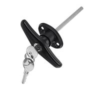 HEMOTON Cerradura De La Manija Cerradura De La Puerta Cerradura De Puerta De Garaje Con Manija En t Mango En t De Repuesto Cerradura Puerta Equipo Aleación De Zinc Caparazón Reemplazar