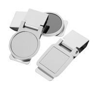 HEMOTON Clip Portátil 3 Piezas de Acero Inoxidable para Dinero y Fuerza de Sujeción Fuerte Diseño Compacto para Oficina y Uso Diario