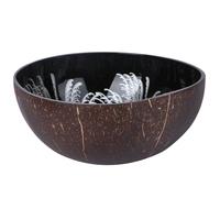 Hemoton Coconut Bowls Natural Coco Shell Bowl decorativo clave almacenamiento contenedor de dulces nueces titular (plata)