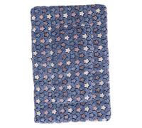 HEMOTON Colchoneta para Mascotas Gruesa y Cálida con Funda De Manta Suave para Perros y Gatos Otoño Invierno para Cama Sofá y Coche Azul con Estrellas
