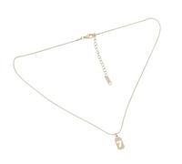 HEMOTON Collar Con Número 7 y Cadena De Clavícula De Acero Inoxidable Dorado, Collar Creativo Para Mujer, Joyería Elegante Para Fiestas y Uso Diario