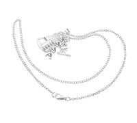 HEMOTON Collar Creativo Colgante De Microscopio y Adn De Aleación Resistente, Cadena De Clavícula Para Profesores y Estudiantes, Joyería Científica Para Uso Diario