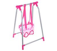 HEMOTON Columpio de muñecas para casa de muñecas, accesorios para casa de muñecas, columpio colgante para muñecas, modelo de columpio en miniatura, modelos de plástico para el hogar, herramienta para