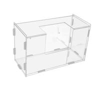 HEMOTON Comedero Acrílico Grande para Conejos y Roedores Alimentador Conveniente con Soporte para Heno para Jaulas Accesorios para Mascotas Pequeñas