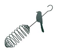 HEMOTON Comedero para Pájaros De Metal Bola y Jaula para Soporte para Comida para Interior y Exterior Color Oscuro