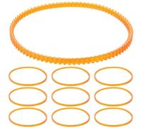 HEMOTON Correa Máquina de Coser Singer de Repuesto para Motor Material Pu Naranja, Paquete de 10 Piezas Fácil y Seguro para Accesorios de Máquinas de Coser Domésticas