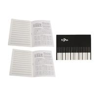 HEMOTON Cuaderno De Pentagramas Para Piano y Guitarra, Tamaño Pequeño, Papel Grueso Sin Traspaso De Tinta, Cuaderno Portátil De Práctica Musical Para Estudiantes y Principiantes, Pack De 3 Unidades