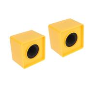 HEMOTON Cuadrado Para Micrófono Logo 2 Uds Micrófono Logo Estación Marca Soporte tipo Estación Microfono Publicidad Cuadrado