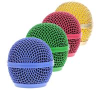HEMOTON Cubierta Protectora 4 Piezas para Diseño Estético Adecuado para Rejilla de Repuesto Micrófono de Metal Fácil Instalación Accesorios de Micrófono