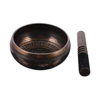 HEMOTON Cuenco De Meditación Varilla De Madera Para Decoración y Relajación Yoga y Mindfulness