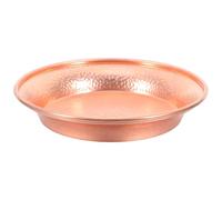 HEMOTON Cuenco Decorativo Fácil de Limpiar Derrames para Gatos de Cobre Martillado Acabado Premium Dorado Adecuado para Rituales y Alimentación de Mascotas para Rituales y Alimentación de