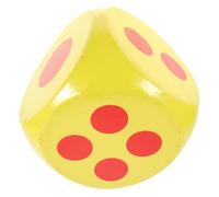HEMOTON Dados Gigantes de Espuma Amarillos para Juegos de Fiesta, Dado Educativo Grande y Ligero, Accesorio Didáctico para Actividades Recreativas y Aulas, 1 Pieza