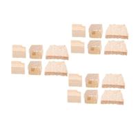 HEMOTON De La Cuna Violin 6 Juegos Corcho De De Violín Pieza De Reparación De Tapones Para Instrumentos De Cuerda Reposapiés Para Violín Tapones De Rana De Musical Cuñas De Violín Madera