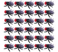 HEMOTON de Moscas Falsas o Asustar Negro Realistas 50 Piezas de Plástico para Halloween Accesorios Engañosos Duraderos y Fáciles de Colocar y Fiestas para Decorar Tu Casa