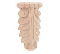 HEMOTON Decoración De Madera Tallada para Puertas y Paredes Apliques Artísticos De Estilo Europeo Accesorios De Mueble Vintage Sin Pintar para Interiores
