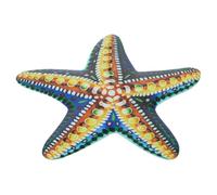 HEMOTON Decoración De Pared De Estrella De Mar De Hierro Esculturas Escena Decoración De Acento De Pared Decoración Del Hogar Decoración De Arte De Pared Criaturas Interior Yellow Planchar