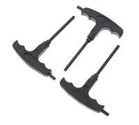 HEMOTON Destornillador Manual para Mantenimiento No Profesional Paquete de 4 Piezas Resistente al Desgaste, Ahorro, Material PVC Negro para Patines T en Forma de T