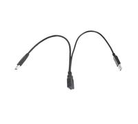 HEMOTON Divisor USB 2 en 1 Salida conector de extensión 2 Macho a 1 Hembra Divisor de Potencia Usb Suministro de Computadora Adaptador Usb Disco Duro Móvil Portátil Metal