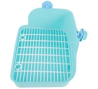 HEMOTON Entrenador de Baño para Mascotas Inodoro para Hamster y Conejo Diseño con Paredes para Hámster Chinchilla Cobayo y Hurón Verde de Tornillo Aleatorio Color Aleatorio