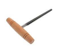HEMOTON Escariador de Clavijas para Violín y Guitarra, Moldeador Cónico de 2 Grados Mango de Madera, Herramienta de Acero Resistente para Reparación y Ajuste de Orificios en Instrumentos