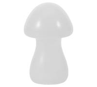 HEMOTON Escultura de Hongo de Cristal Natural Claro para Decoración Mística, Figura Compacta para Meditación y Obsequio de Fiesta, Adorno Realista para Escritorio, Estantería y Ambientes