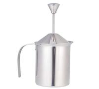 HEMOTON Espumador de leche de bomba de acero inoxidable Fabricante Manual de Espuma de Leche para Cappuccino Y Café (400)