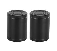 HEMOTON Estabilizador de Cabecera Ajustable de Aleación de Aluminio Negro, 2 Piezas Función Antiruido y Antiimpacto para Sofá y Pared, Soporte Reforzado