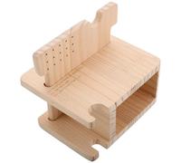 HEMOTON Estuche de Madera para Brocas de Uñas Almacenamiento Organizado y Resistente, Soporte para Herramientas de Manicura Adecuado para Salón y Hogar