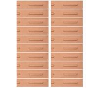 HEMOTON Estuche para Bolígrafos para 30 Piezas de Papel Kraft Ventana, Plegable y Fácil de Usar, Organizador Multifunción Adecuado para Organización de Papelería