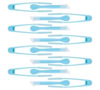 HEMOTON Extractor de Lentes de Contacto 20 Piezas Punta Suave Antideslizante para Cuidado Seguro de Lentes Duras y Blandas, Kit Compacto Portátil Azul para Uso en Viaje y Cuidado Ocular