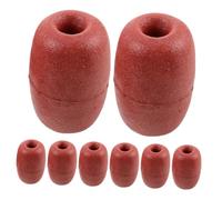 HEMOTON Flotadores de Pesca de Espuma PVC Rojos, 8 Piezas, para Redes de y trampas para cangrejos, Resistencia al Impacto y flotabilidad Estable, para Profundas