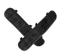 HEMOTON Funda para Reposabrazos de Silla de Oficina y Coderas para Sillas de Juego en Cristal Velvet Negro, Cómoda y Fácil de Desmontar para Mayor Soporte