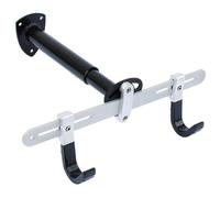HEMOTON Gancho de Pared Negro para Bicicleta, Soporte de Almacenamiento Ajustable, Aleación de Aluminio Ángulo Izquierdo y Derecho Ajustable, Fácil de Instalar, para Apartamento