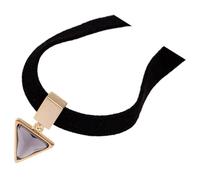 HEMOTON Gargantilla Negra Para Mujer Collares Negros Mujer Minimalista Metal Resistente Decoración Fiesta Halloween Corto