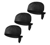 HEMOTON Gorro Chef Ajustable con Cintas para Hombre Y Mujer Sombrero De Cocina Reutilizable para Restaurantes Escuelas De Hostelería Y Catering Diseño Cómodo Y Versátil De 11.81X7.87X4.72In