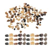 HEMOTON Grava de Piedra de Arroyo para Acuario, 0, 3-0, 5cm, 1kg Natural | Guijarros Decorativos Lisos, para Peceras y Suculentas, Fácil de Ordenar