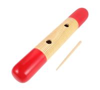 HEMOTON Güiro Tradicional de Madera Diseño de Rana, Instrumento de Percusión de Mano Colorido para Niños, Adecuado para Educación Musical y Aprendizaje Temprano en Aulas de Música