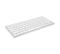 HEMOTON Hebreo Teclado Ultrafino Inalámbrico para Ordenador, Portátil | Uso de Oficina y Viaje, Apoyo para Computadora, Material Abs, Color Blanco, Teclas Cómodas