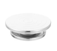 HEMOTON Herramienta para esculpir cerámica con plato giratorio de aleación de aluminio plata, soporte giratorio conveniente para modelado en artesanía de arcilla